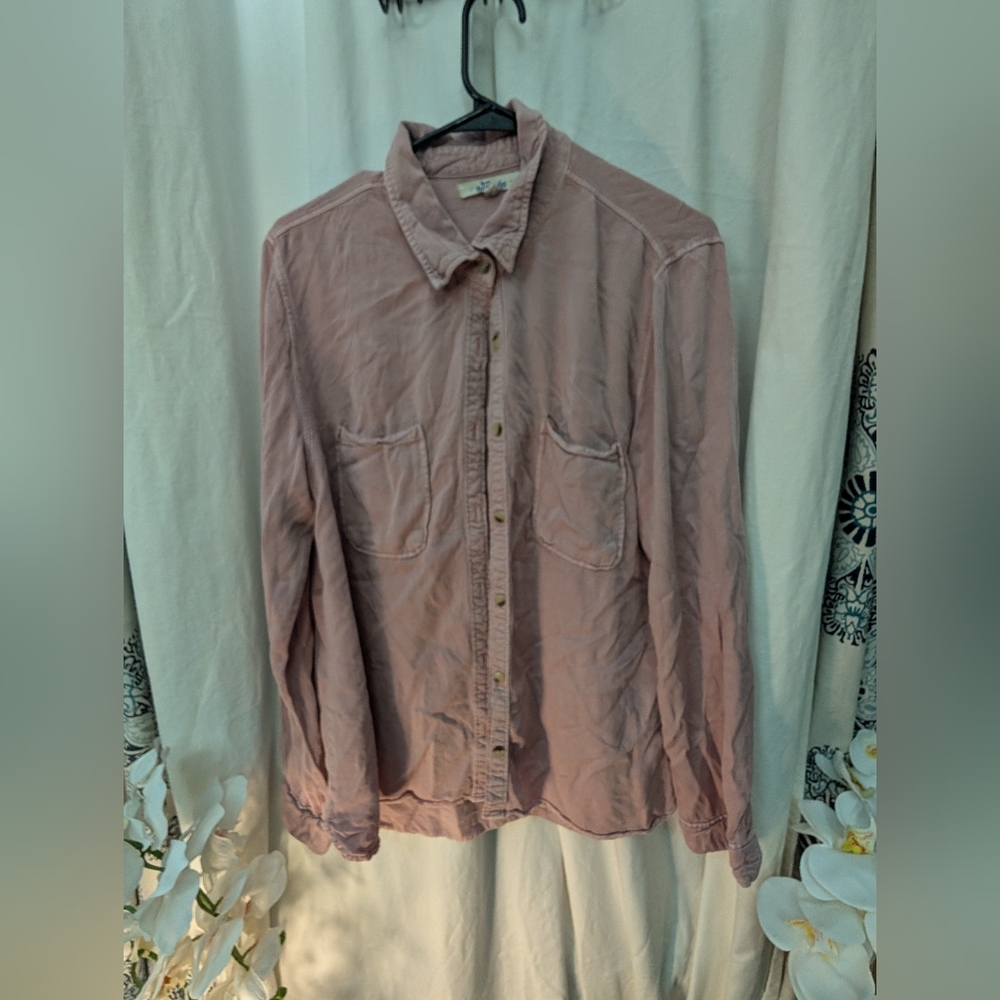 Women's Pink Button Down Shirt